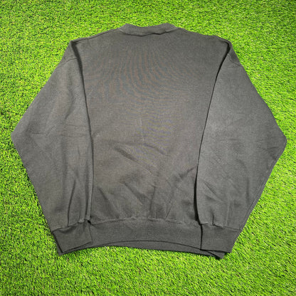 1992 Caesars Palace Holyfield vs Holmes Boxing Black Crewneck Size XL USED v18353