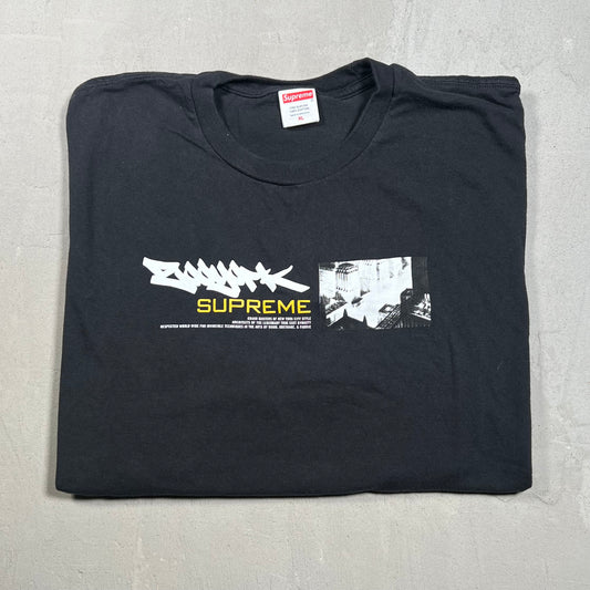 Supreme Zoo York Dynasty Black Tee Size XL USED x17378