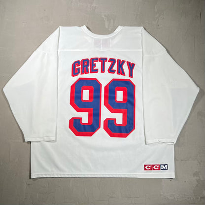 1990s New York Rangers ccm White Jersey Size XL USED v20107
