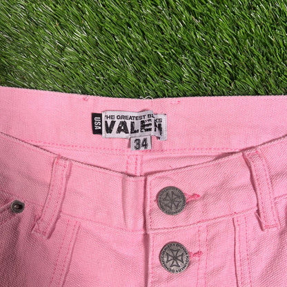 Vale Pink Double Knee Workwear Pants Size 34 NEW x16116