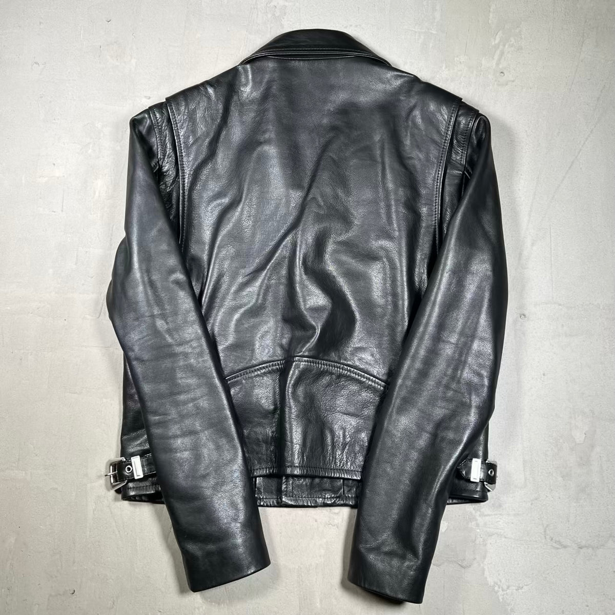 The Kooples Black Leather Moto Jacket Size XL USED x18508