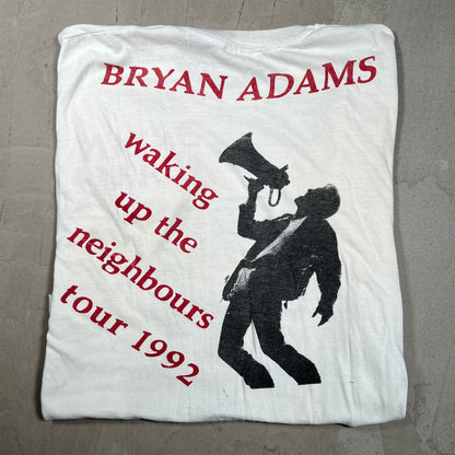 1992 Bryan Adams White Tour Tee Size XL USED v20113