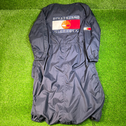 Tommy Hilfiger Timberland Navy Blue Parka Rain Jacket Size Medium NEW v16340