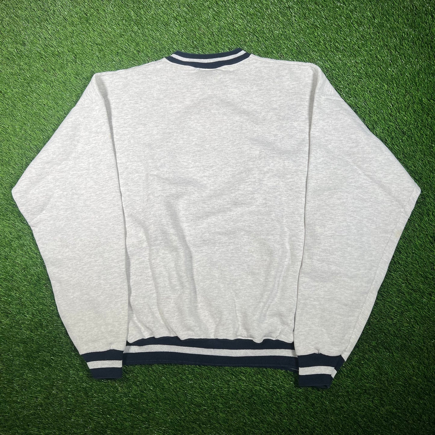 1990s Hackensack Football Comets Football Grey Crewneck Size XL USED v17509