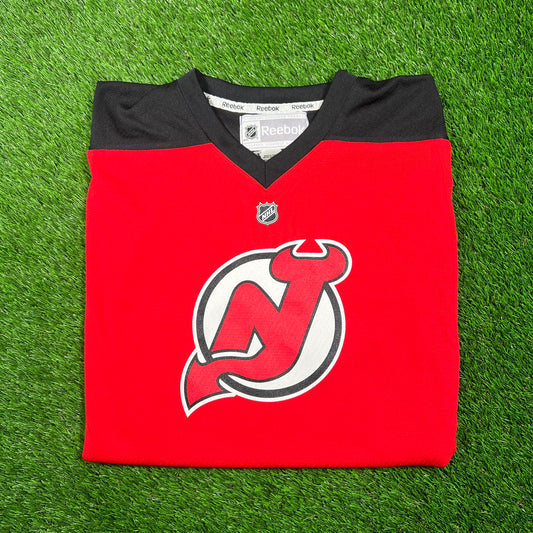 NJ Devils Brodeur Reebok Red Jersey Size Small USED v18746