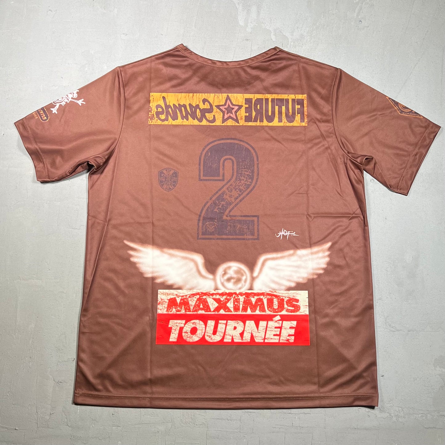 Travis Scott Circus Maximus Soccer Jersey Brown Size Large NEW x17329