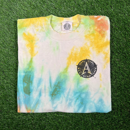 1990s Tie Dye All Star Cafe Tee Size Large USED v17502