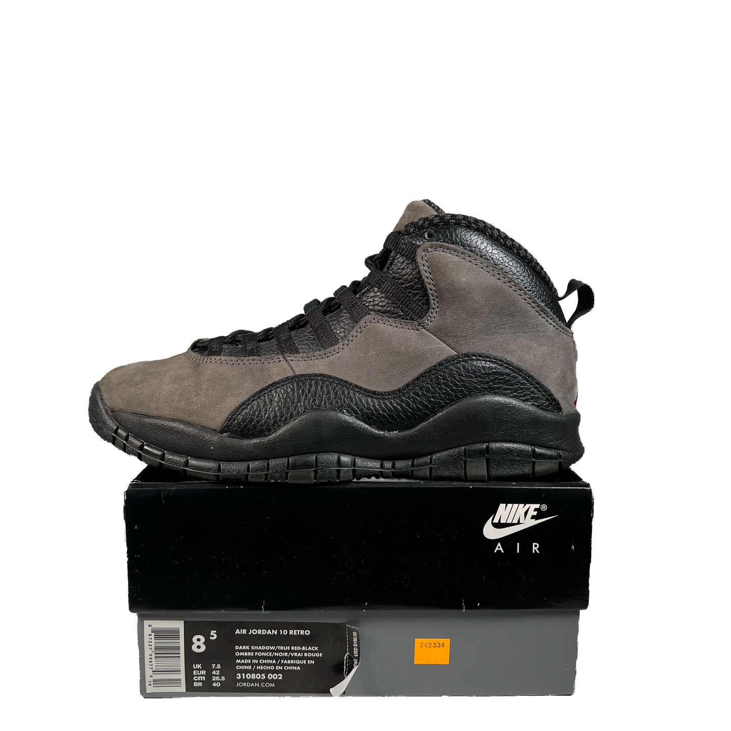 Jordan 10 Shadow (2018) Size 8.5 USED s22513