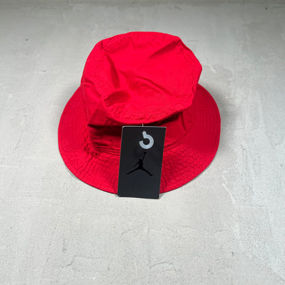 Jordan Red Logo Bucket Hat Size Large NEW v19063