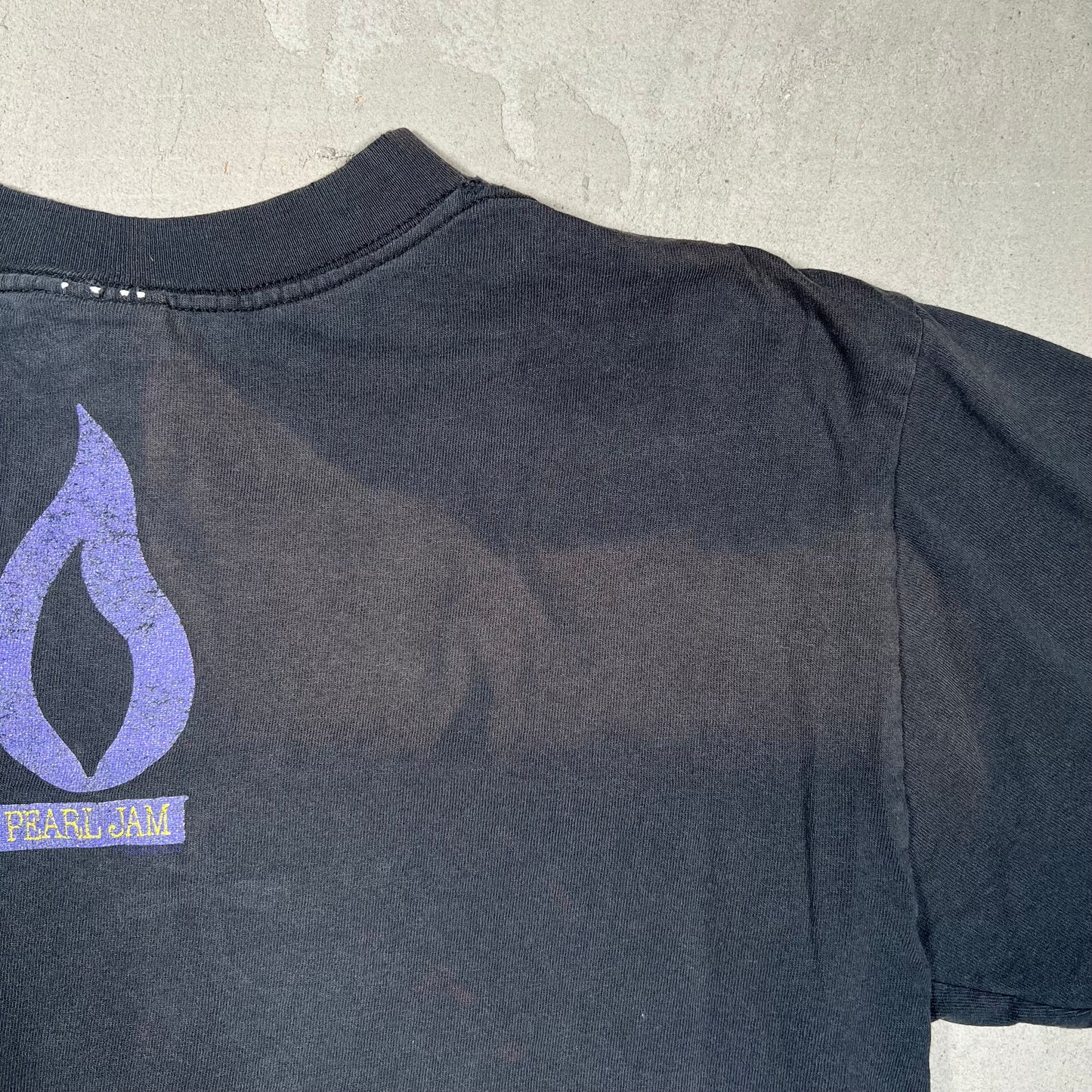 1990s Pearl jam Vitalogy Embroidered Black Longsleeve Size Large USED v17174