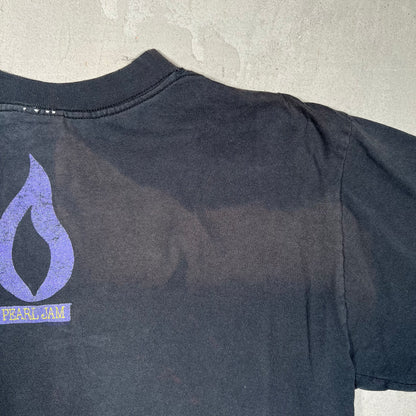 1990s Pearl jam Vitalogy Embroidered Black Longsleeve Size Large USED v17174