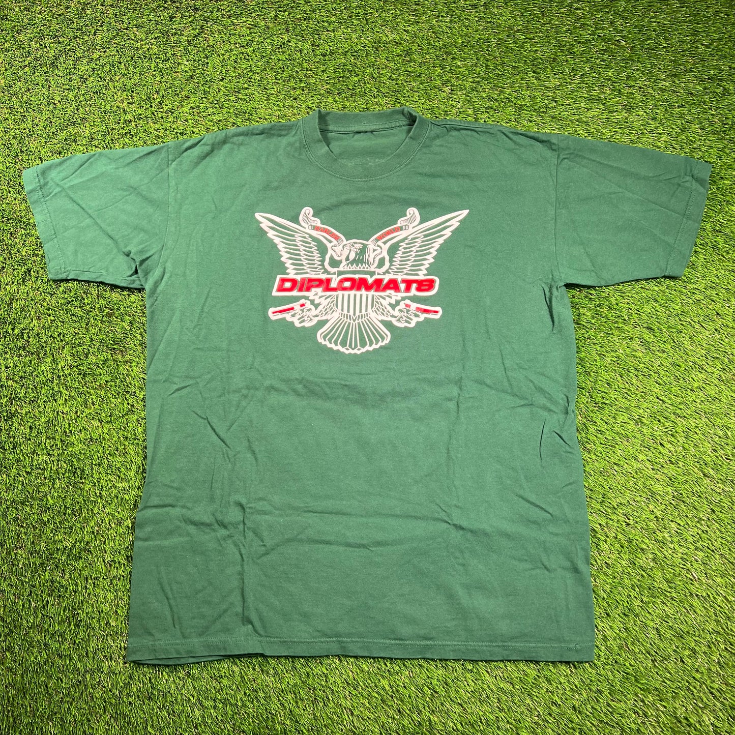 2022 Diplomats Green Camron Tour Tee Size XL USED x16477