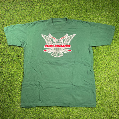 2022 Diplomats Green Camron Tour Tee Size XL USED x16477