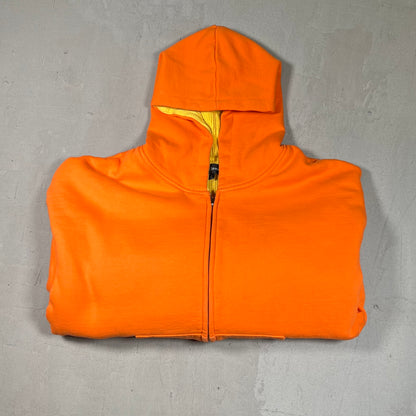 Hidden Season Orange/Yellow Reversible Hoodie Size Small USED x17202