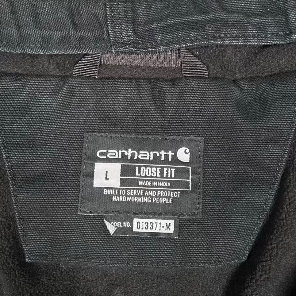 Carhartt Active Workwear Black Zip Up Jacket Size Large USED v20372