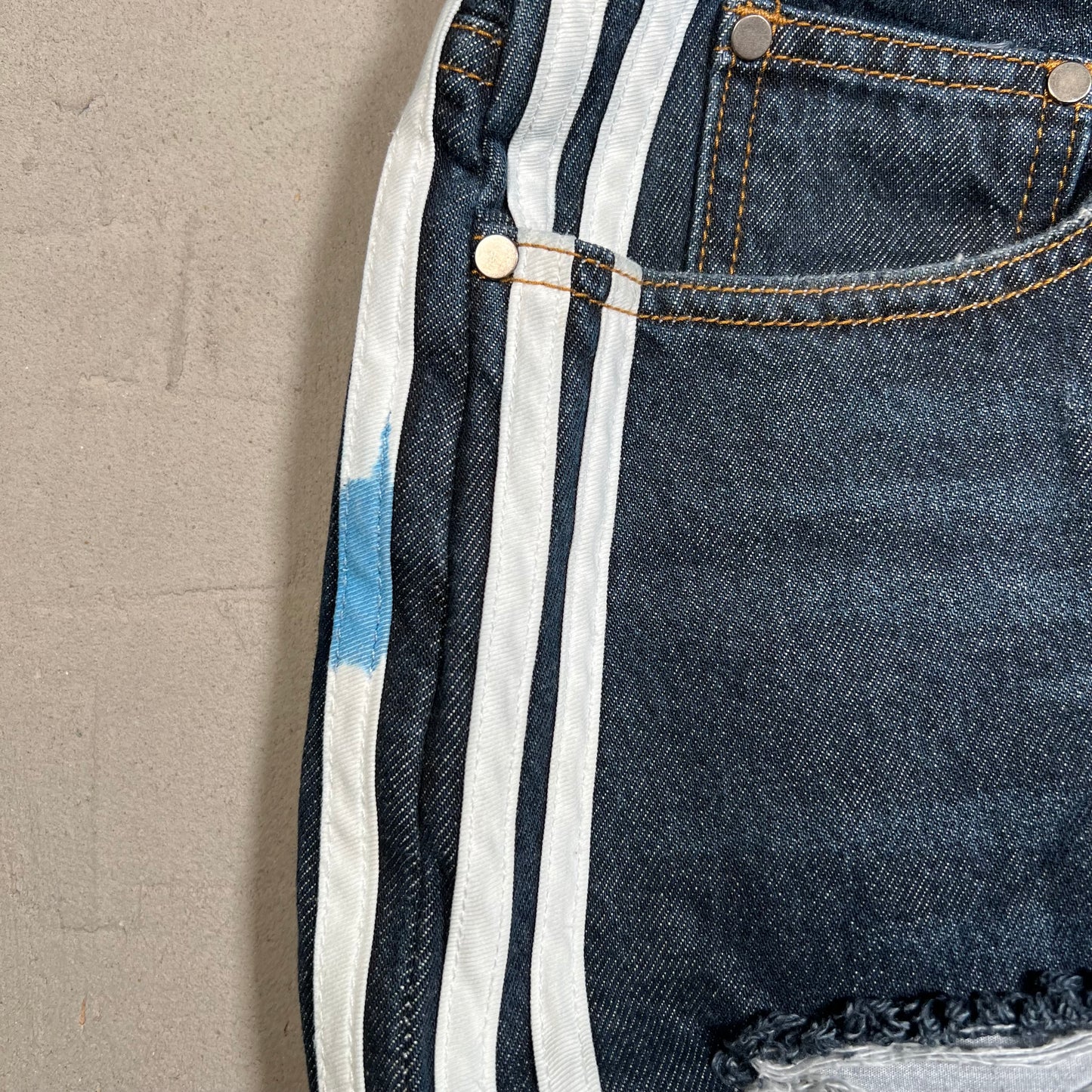 GV Gallery Raspbery Hills OG Stripe Blue Jeans Size 38 USED x17617
