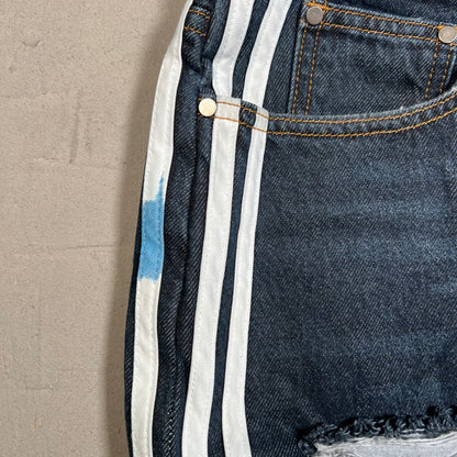 GV Gallery Raspbery Hills OG Stripe Blue Jeans Size 38 USED x17617