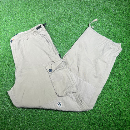 Y2K Triple Five Soul Tan Cargo Pants Size 36 USED v17904