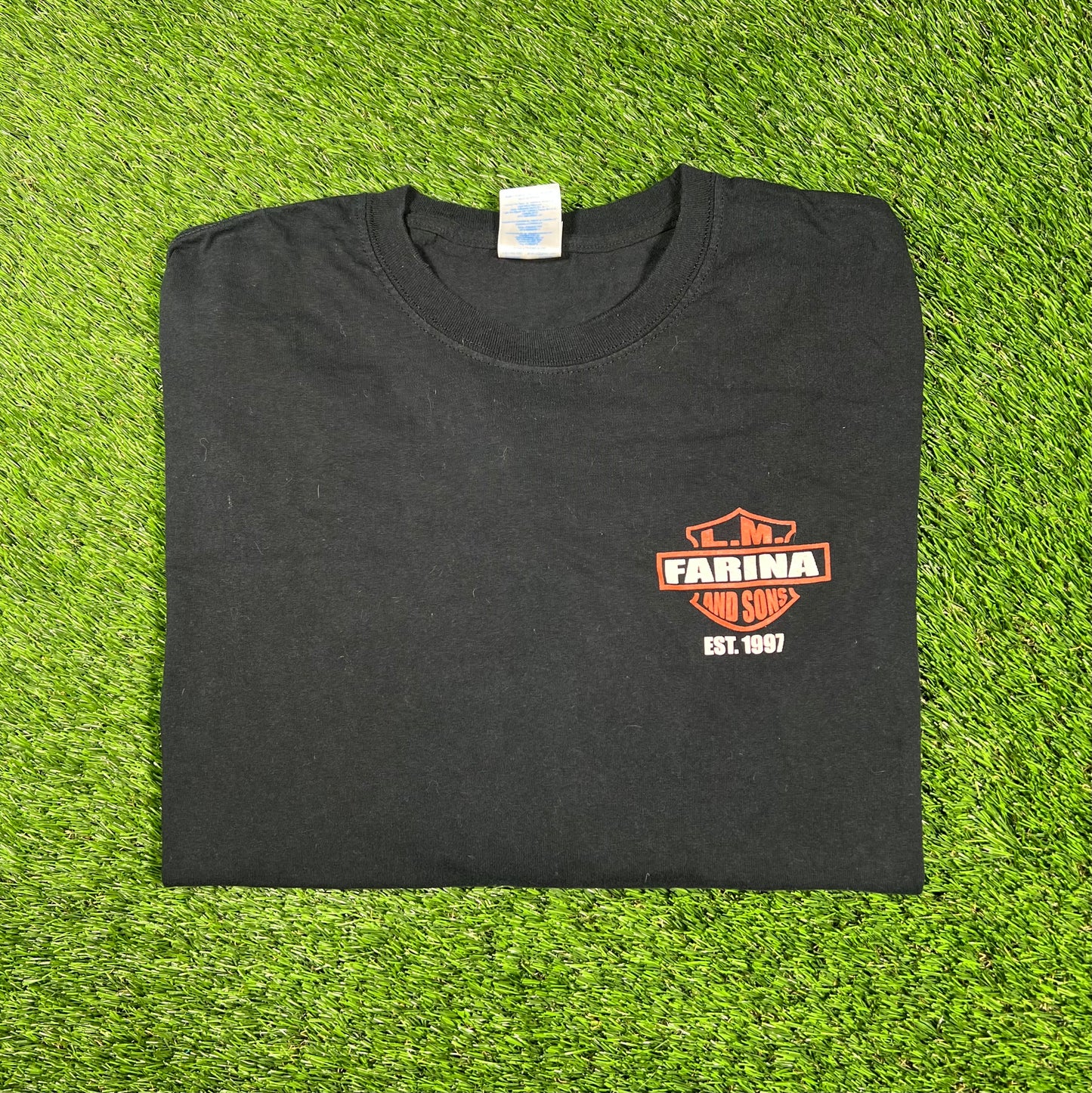 Modern Black Construction Longsleeve Size Large USED v17356