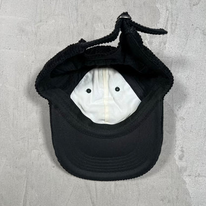 Supreme Ripple Corduroy Small Box Logo Black Hat USED x18443