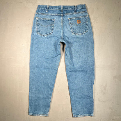 Y2K Carhartt Blue Denim Jeans Size 36 USED v19543