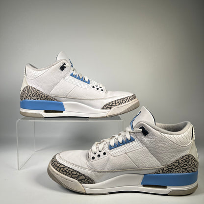 Jordan 3 UNC (2020) Size 11.5 USED s19961