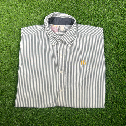 1986 Mcdonald Stripped Shirt Size XL USED v17427