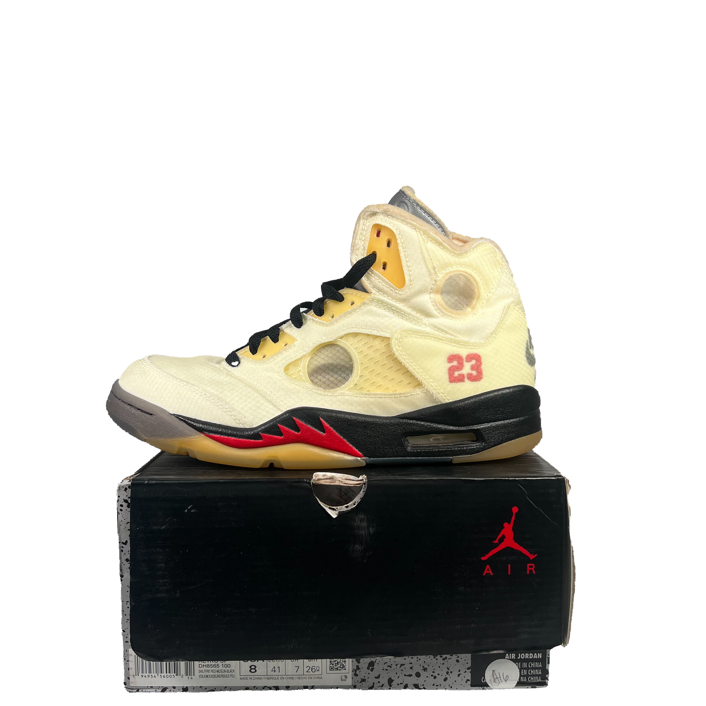 Jordan 5 Off White Sail (2020) Size 8 USED s20552