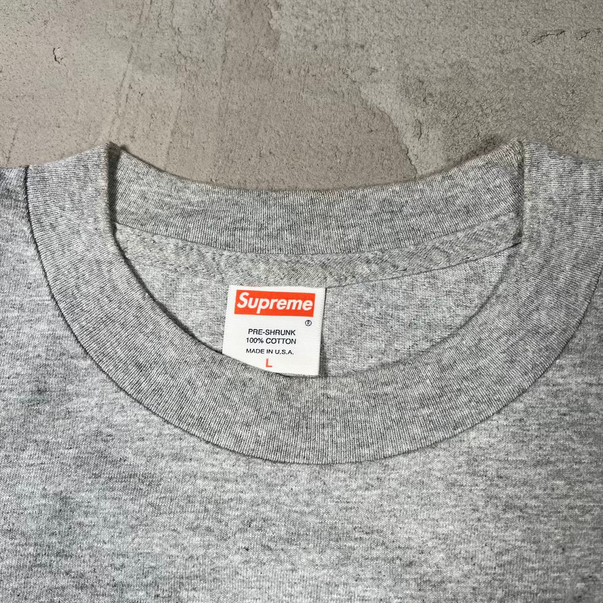 Supreme Justin Pierce Skating Grey Tee (2003) Size Large USED x18544