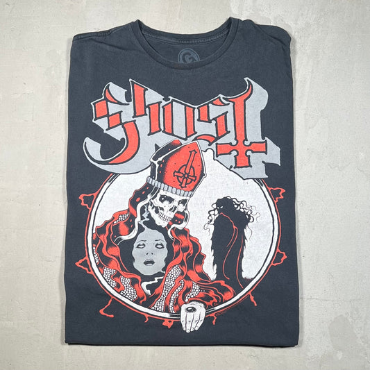 2012 Ghost Skeleton Preist Black Tee Size XXL USED v19208