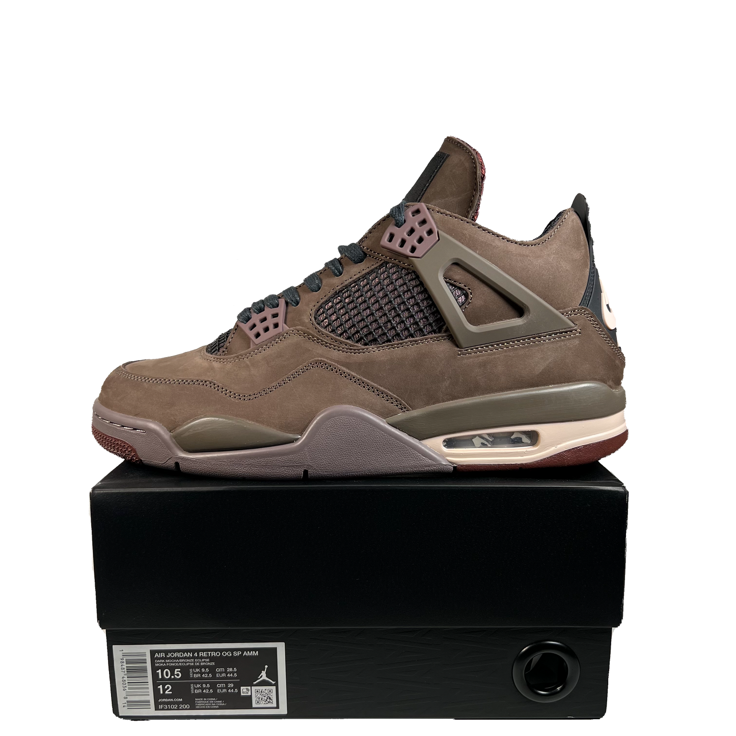 Jordan 4 A Ma Maniere Dark Mocha (2025) Size 10.5 NEW s22487