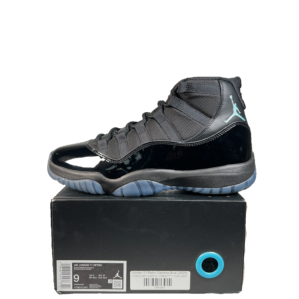 Jordan 11 Gamma Blue (2025) Size 9 USED s23281