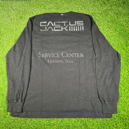Nike x Travis Scott CactUS Corp Long Sleeve Black Size XXL USED X14632
