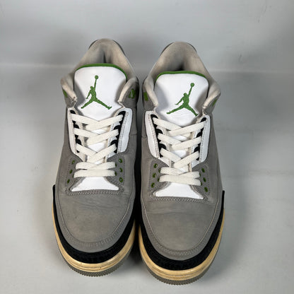 Jordan 3 Chlorophyll (2018) Size 9 USED s22514
