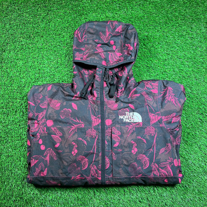 The North Face Dryvent Womens Superlu Insulated Floral Pink Jacket Size Medium USED v18501