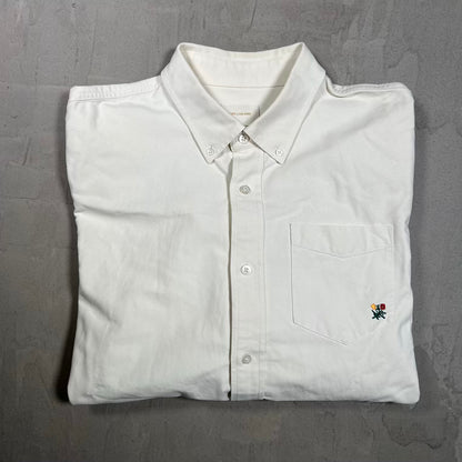 Aime Leon Dore White Button Up Size XL USED x18389
