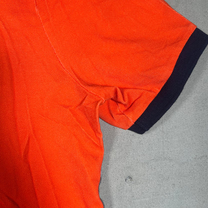 Y2K Polo Country Ralph Lauren Terrain Climbing Polo Orange Size Large USED v19010
