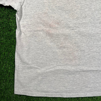 1996 Rose Bowl Game North Western WildCats vs USC Trojans Grey Tee Size XL USED v18486