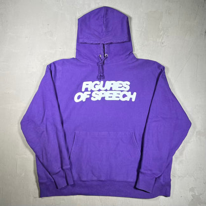 Virgil Abloh "Figures of Speech" Purple Hoodie Size XXL USED x18463