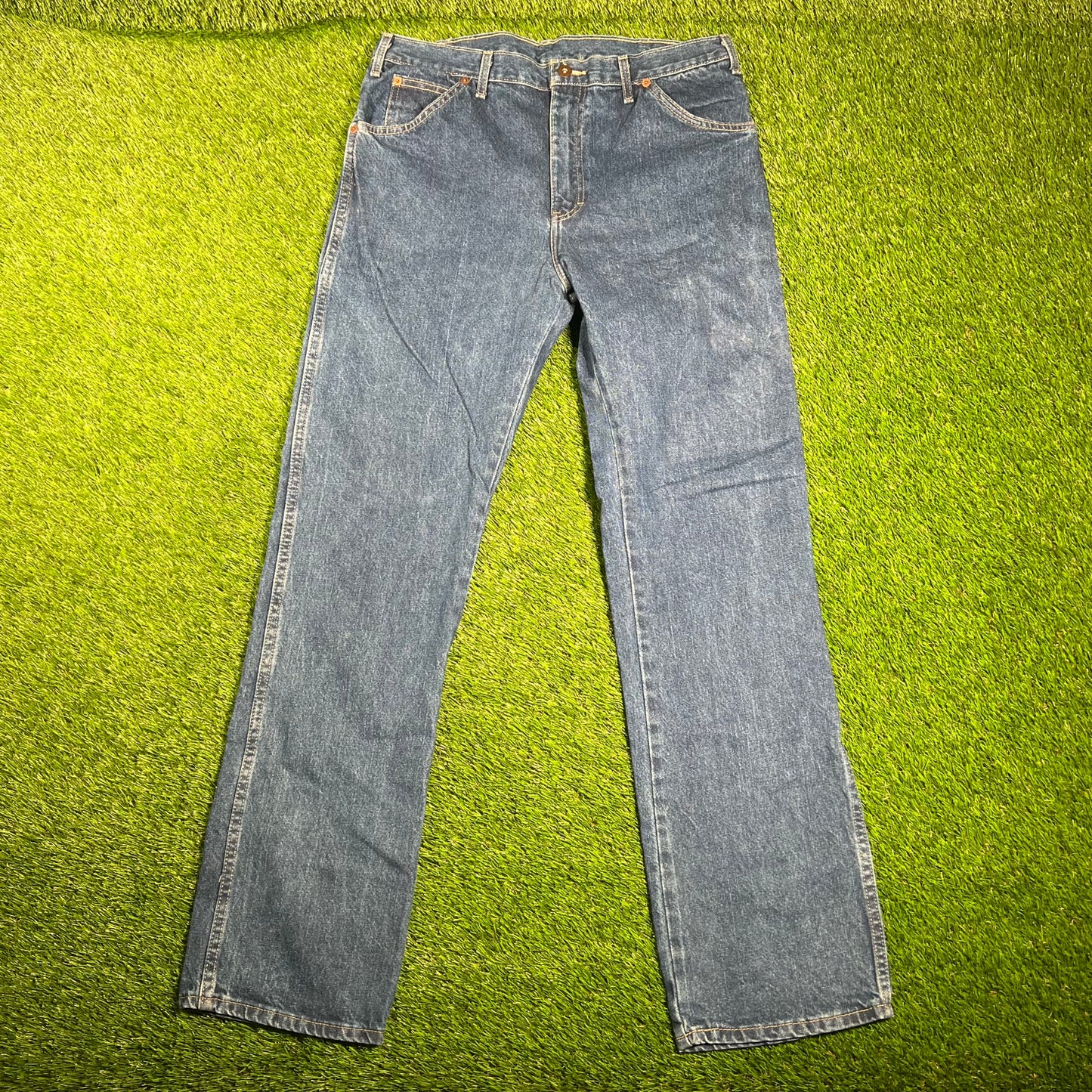 Y2K Dickies Work Wear Blue Jeans Size 34x34 USED v18075