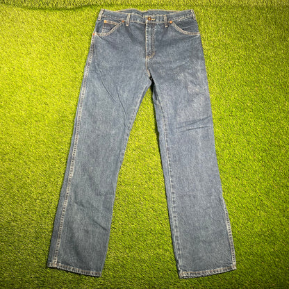 Y2K Dickies Work Wear Blue Jeans Size 34x34 USED v18075