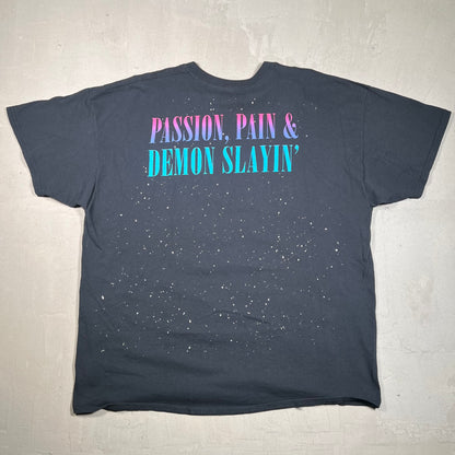 Kid Cudi Passion Pain Demon Slayin Black Tee Size XXL USED x11538