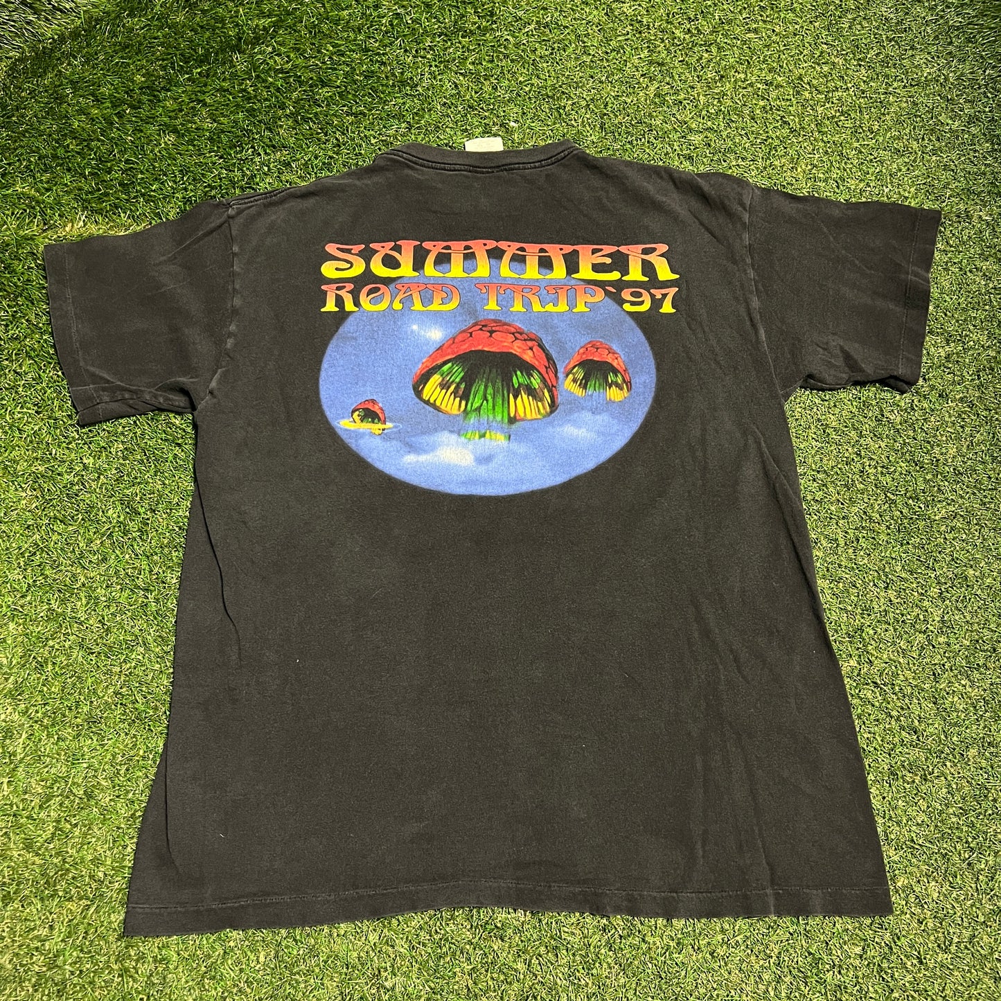 1997 Allman Brothers Summer Road Trip Black Tour Tee Size XL USED v16114