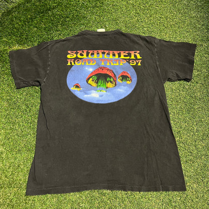 1997 Allman Brothers Summer Road Trip Black Tour Tee Size XL USED v16114