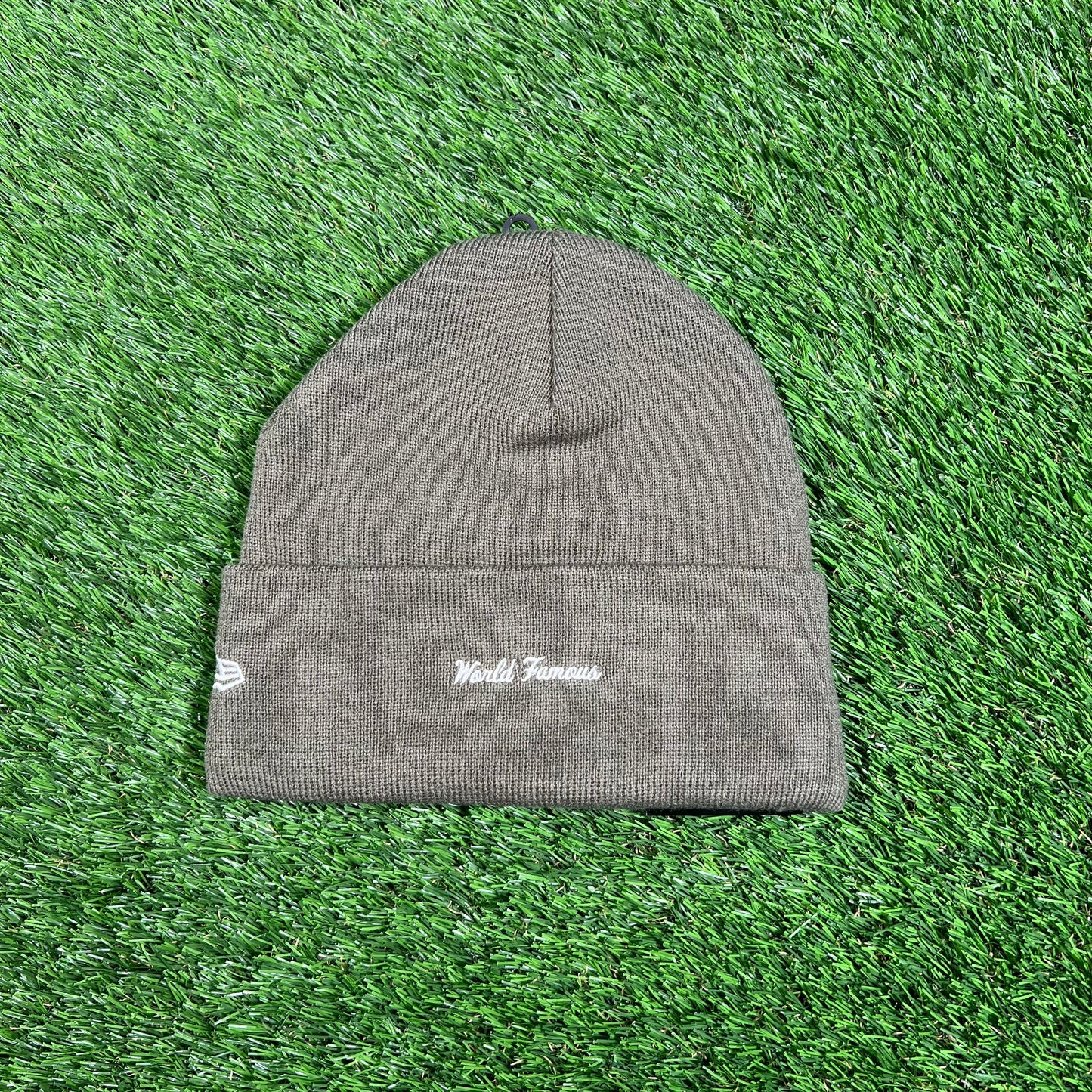 Supreme New Era Box Logo Beanie Light Olive (2025) NEW x15496