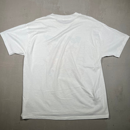 1990s Ren and Stimpy Fire CO White Tee Size XL USED v14240