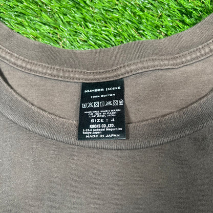 Number Nine Brown Mickey Mouse Tee (2017) Size Medium USED x15030