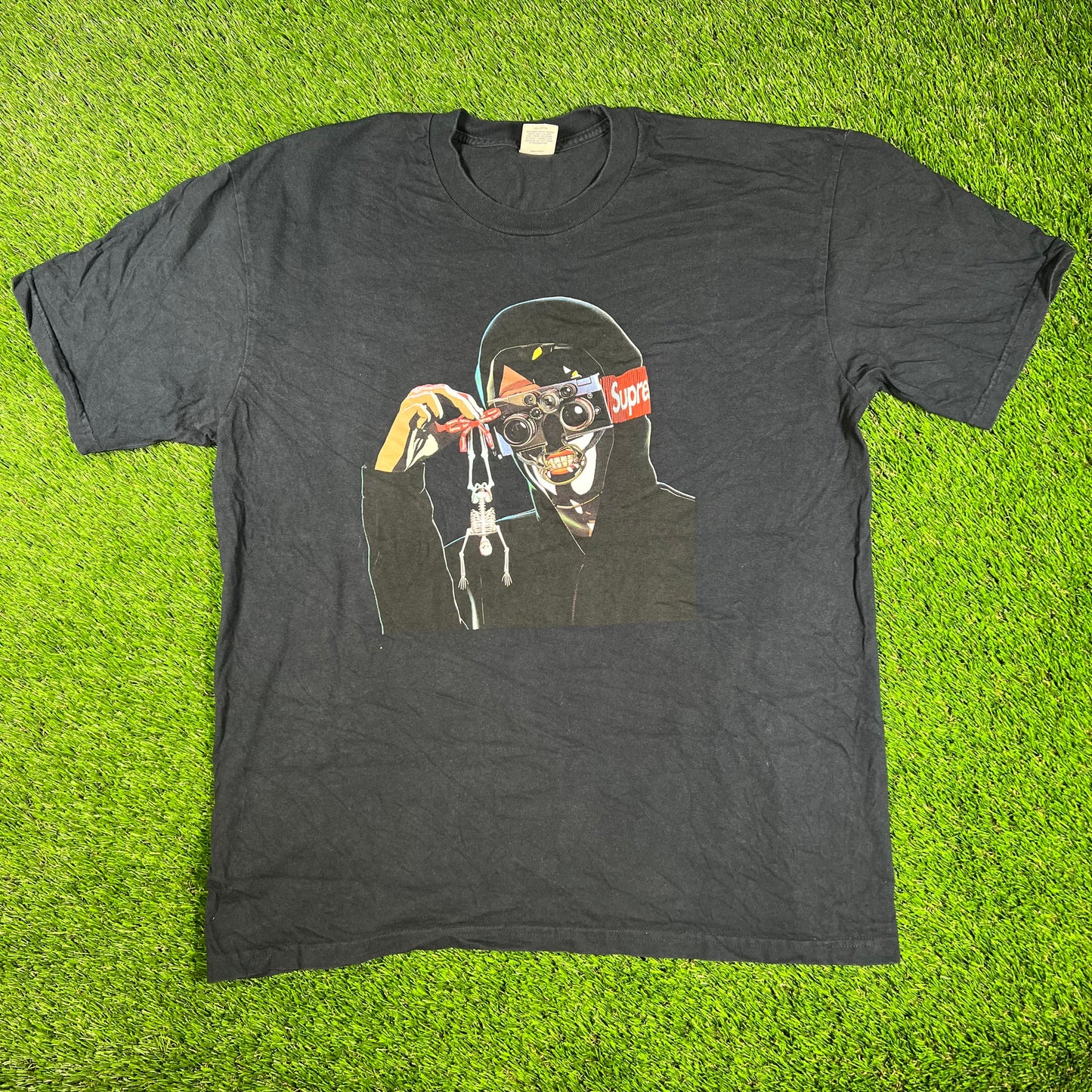 Supreme Creeper Navy Blue Tee Size XL USED x14427