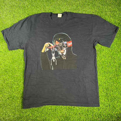 Supreme Creeper Navy Blue Tee Size XL USED x14427