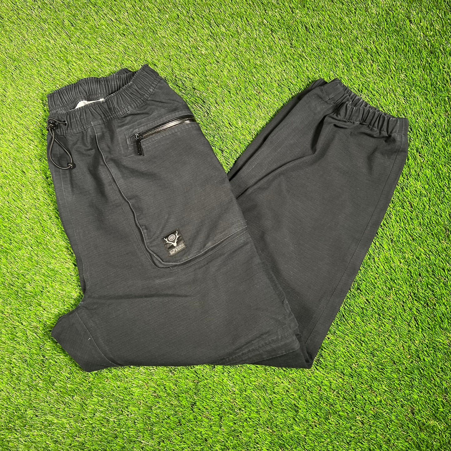 Supreme South2 West8 Black River Trek Pants (2021) Size Medium USED x15257